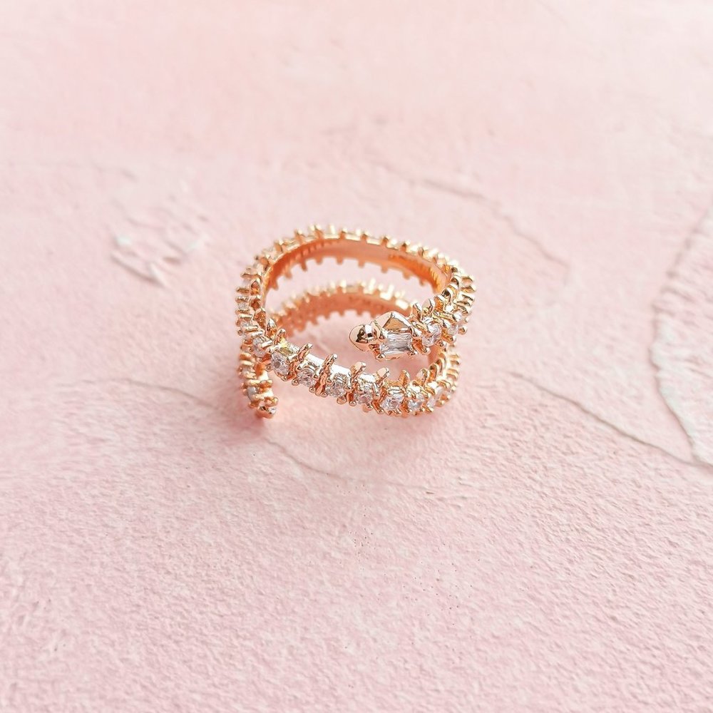 Kendra Scott Beck Rose Gold Band Ring size 7